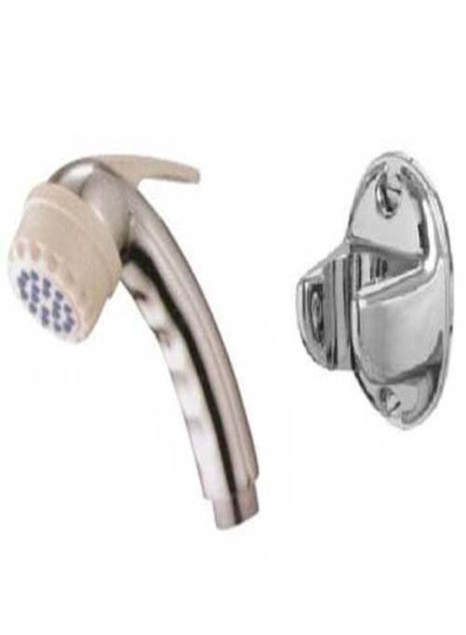 SHRUTI ABS Health Faucet with Rubbit Cleaning System, and ABS Wall Hook (Chrome Plated) - 1175 with Stand - Image 1